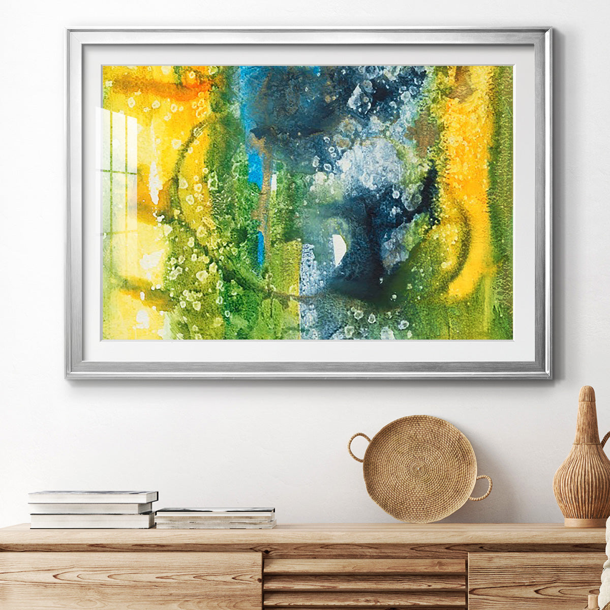 Aquatic Energy III - Modern Framed Art Print