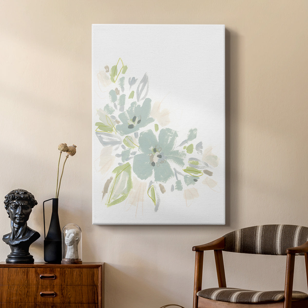 Seafoam Petals I - Canvas Art Print