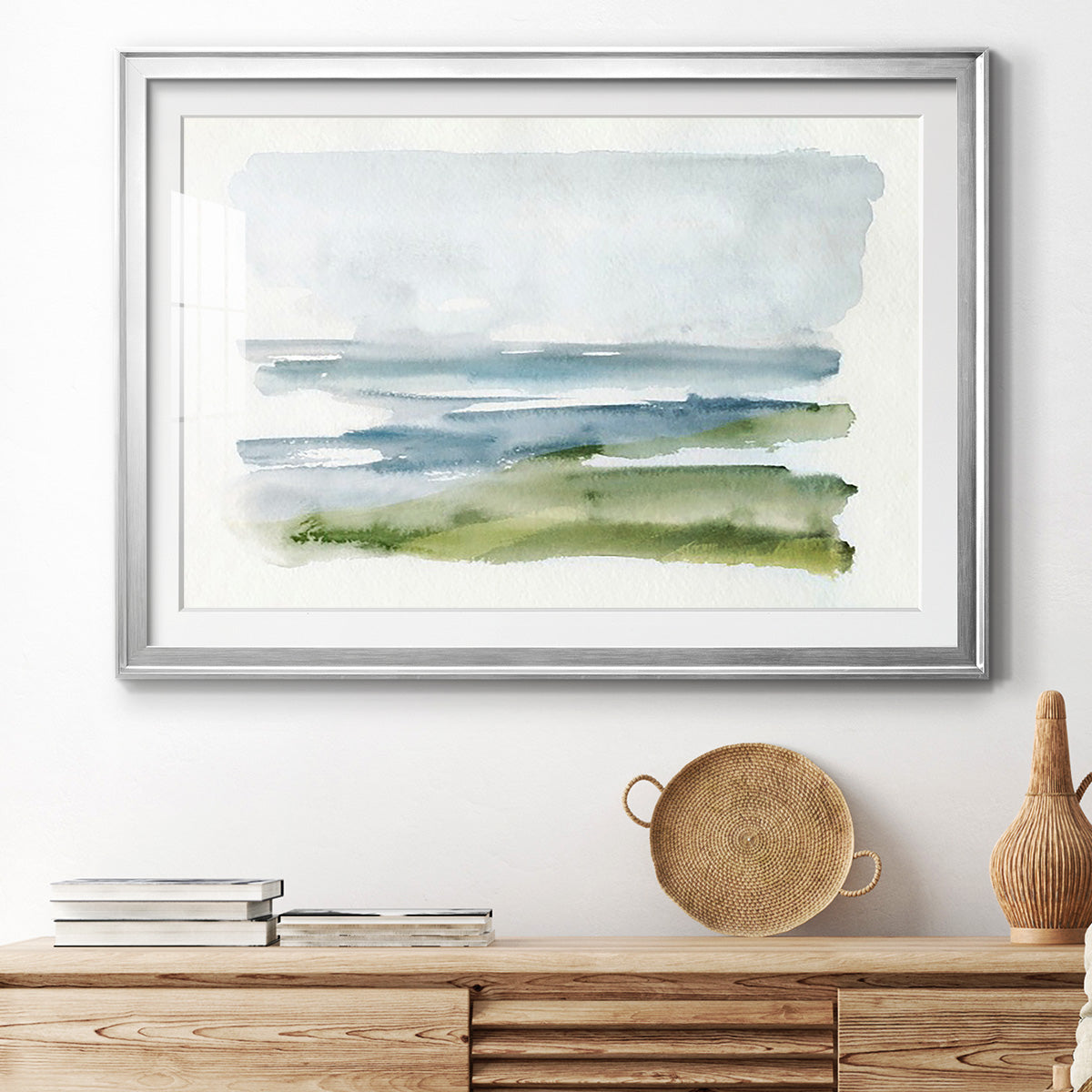 Coastline Splash I Premium Framed Print - Ready to Hang