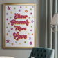 Show Yourself More Love - Modern Framed Canvas Print
