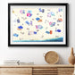 Colorful Beach Premium Framed Print - Ready to Hang