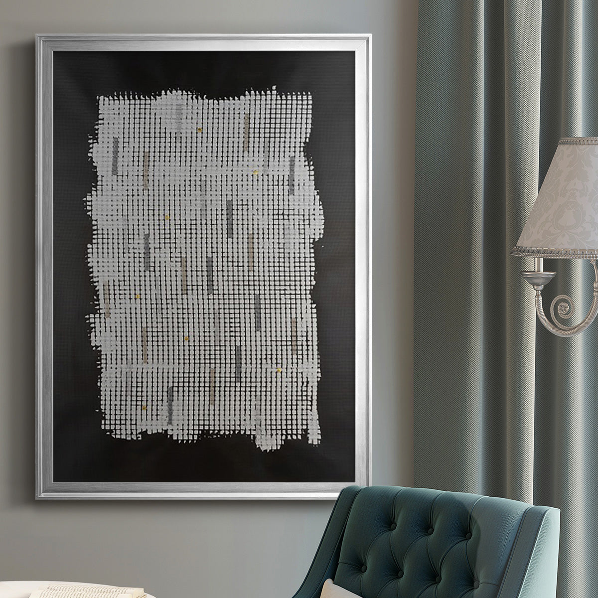 Bits & Bytes II - Modern Framed Canvas Print
