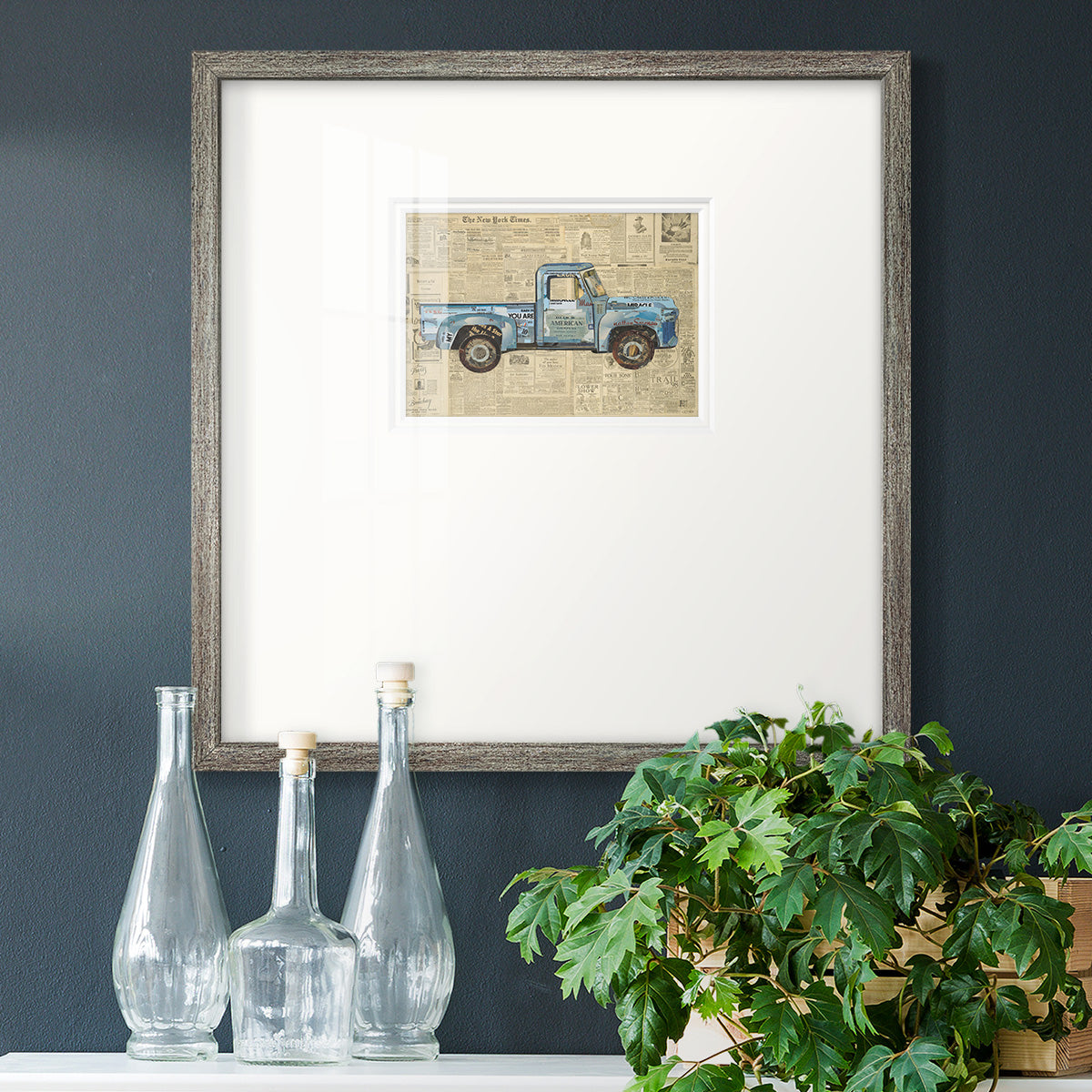 George’s ’53 Ford- Premium Framed Print Double Matboard