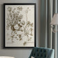 Sepia Botanical Journal IX - Modern Framed Canvas Print