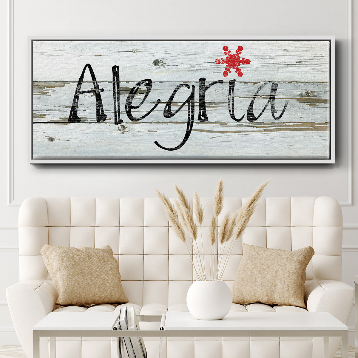 Alegria - Floater Framed Canvas Print