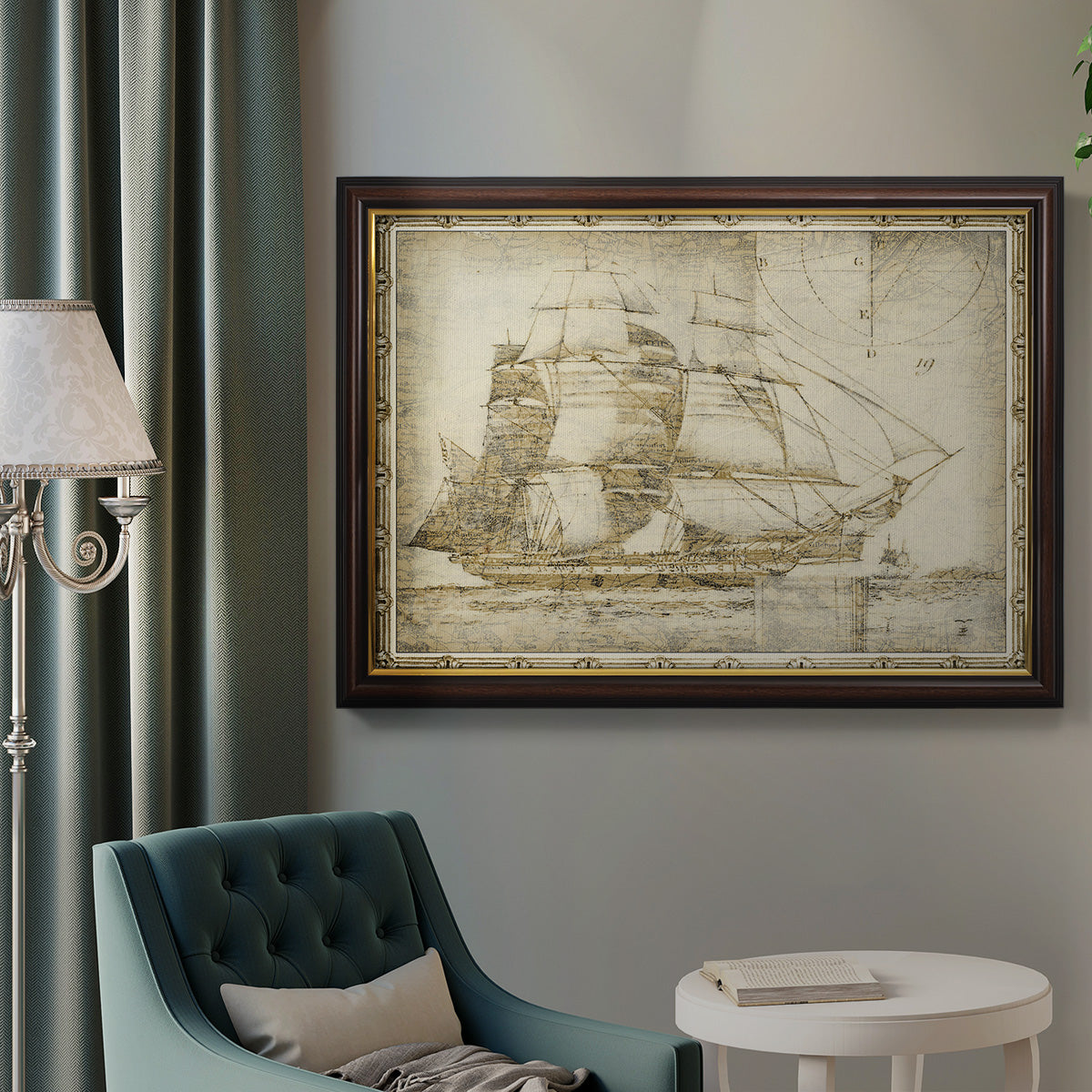 Ghost Ship I Premium Framed Canvas- Ready to Hang