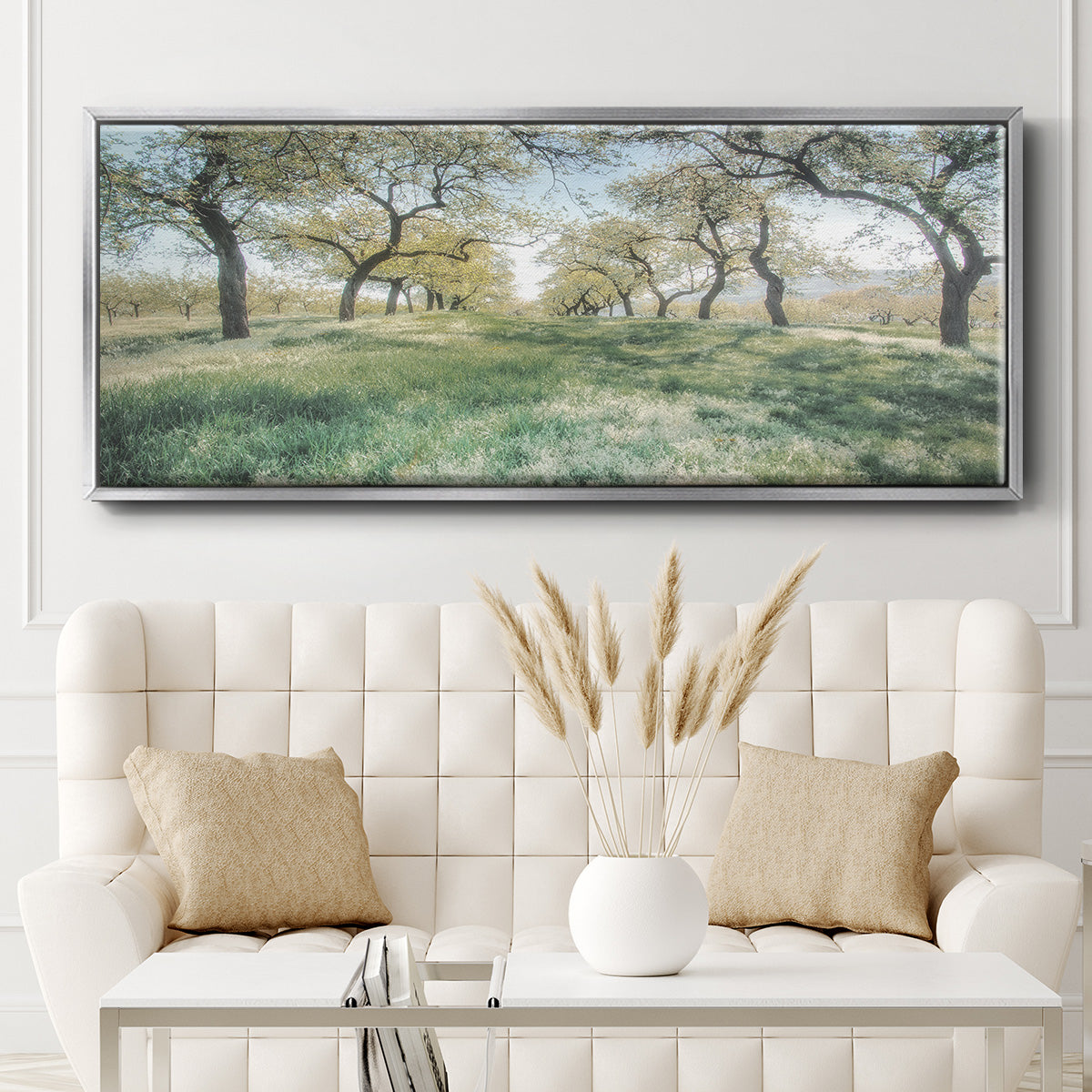 Charming Spring Mood - Floater Framed Canvas Print