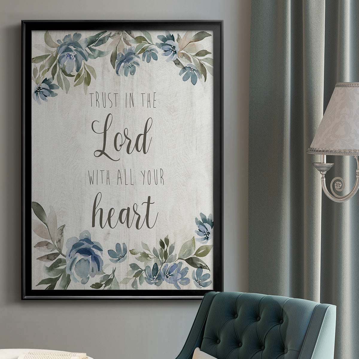 Trust in the Lord - Modern Framed Canvas Print