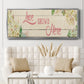 Love Grows Here - Floater Framed Canvas Print