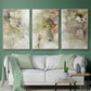 Soft Inspiration I - Framed Premium Gallery Wrapped Canvas L Frame 3 Piece Set - Ready to Hang