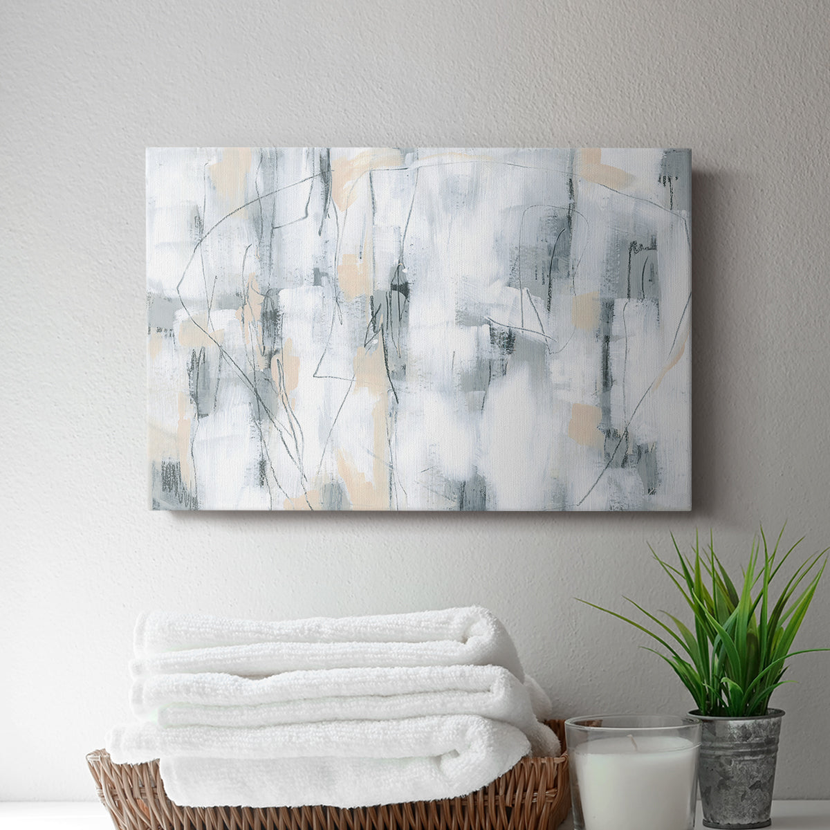 Stone Hatchmarks I - Canvas Art Print