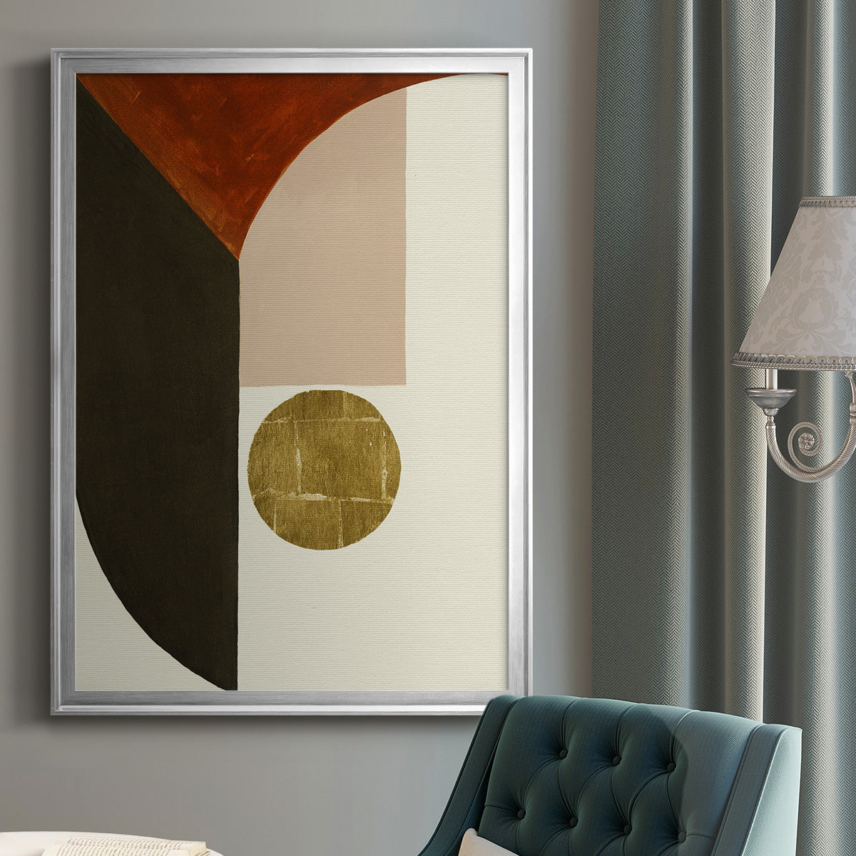 High Notes II - Modern Framed Canvas Print