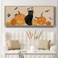 Pumpkin Patch Cats Collection D - Floater Framed Canvas Print
