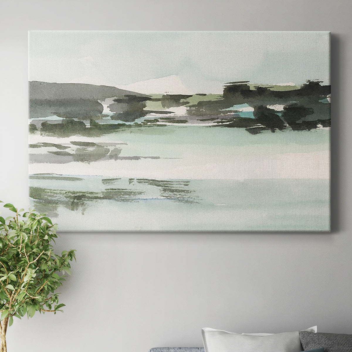 Turquoise Marsh II Premium Gallery Wrapped Canvas - Ready to Hang