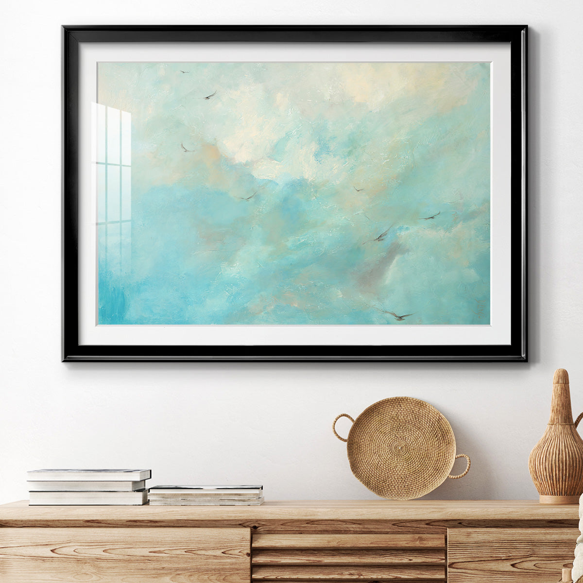 Flying Home  Premium Framed Print - Ready to Hang