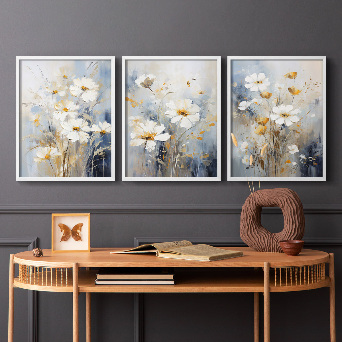 Floral Study Series XCV - Restickable Framed Art Set