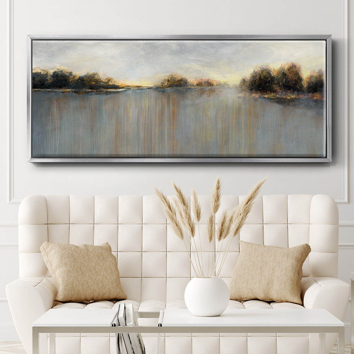 Rain at Dawn - Floater Framed Canvas Print