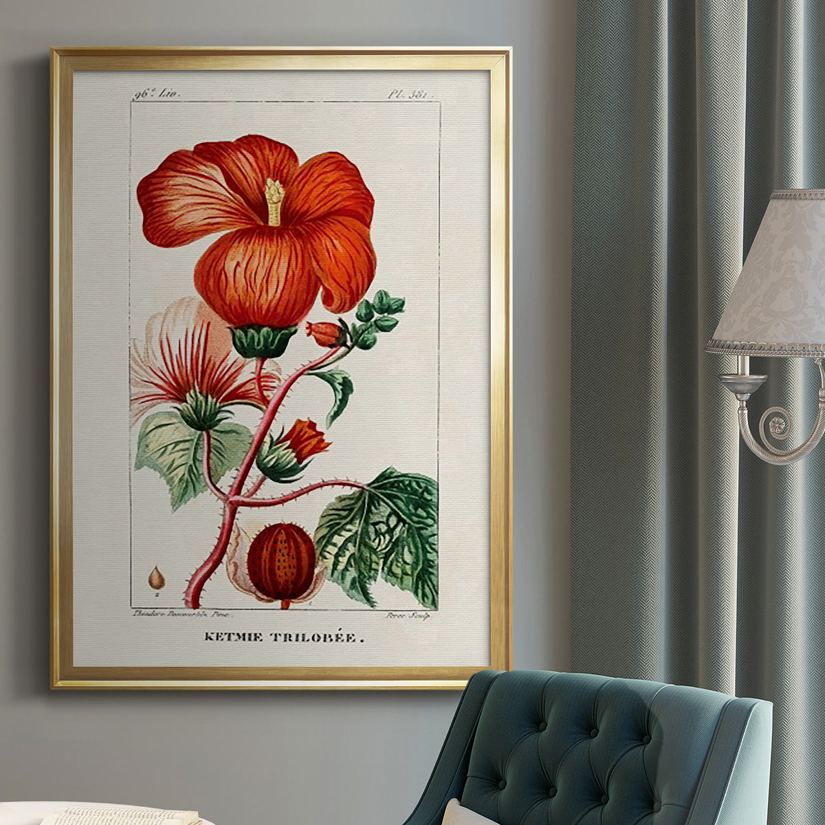 Turpin Tropical Botanicals VII - Modern Framed Canvas Print