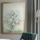 Textured Bouquet - Modern Framed Canvas Print