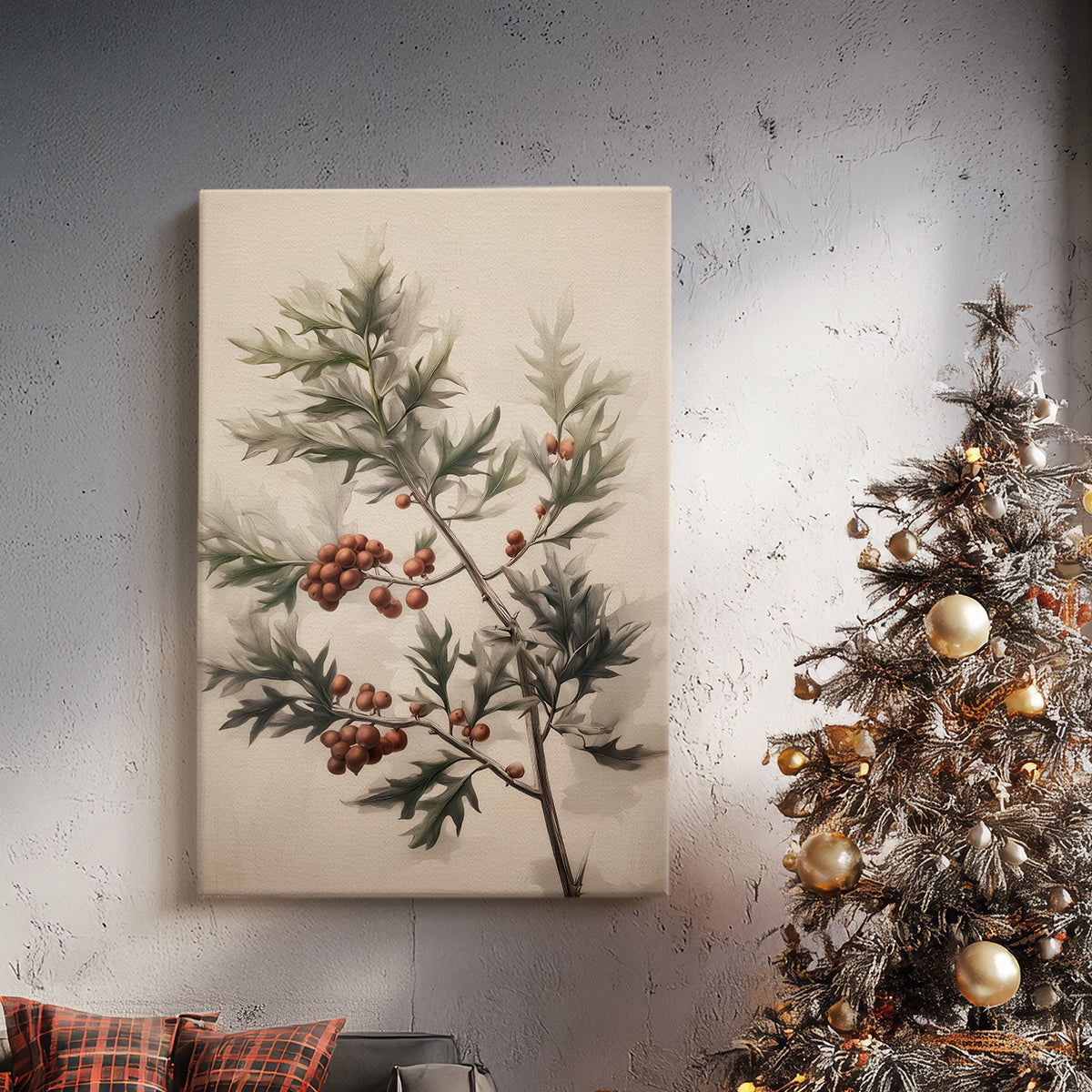 Golden Cottage Whisper - Canvas Art Print