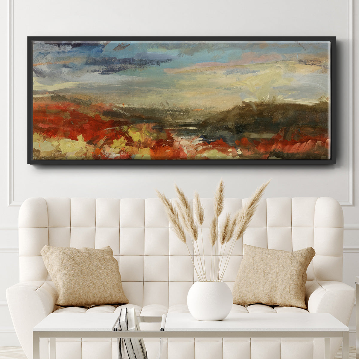 Landscape Study - Floater Framed Canvas Print