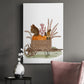 Squirrels In Pumpkin Wheelbarrow Premium Gallery Wrapped Canvas - Ready to Hang