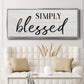 Simply - Floater Framed Canvas Print