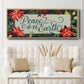 Bright Christmas Night Collection D - Floater Framed Canvas Print