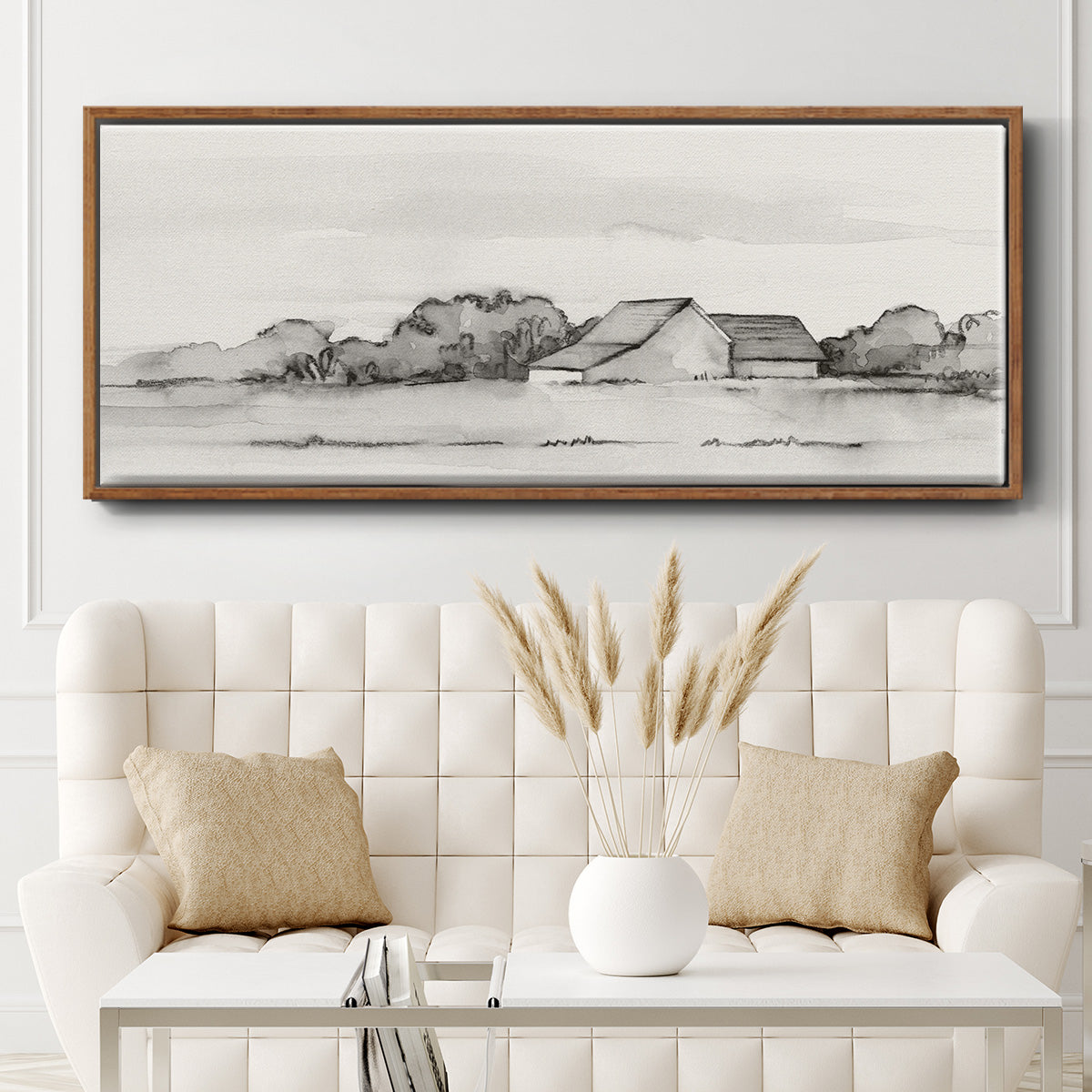 Wyeth Barn II - Floater Framed Canvas Print