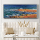 The 'Big Blue' Sea in Antibes, 1888 - Floater Framed Canvas Print