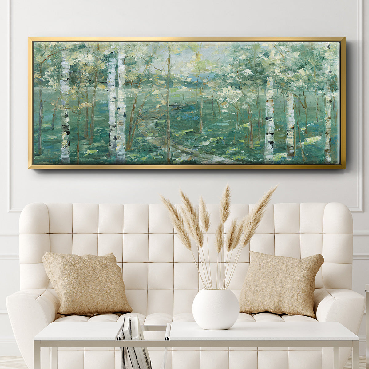 Meadow Light - Floater Framed Canvas Print