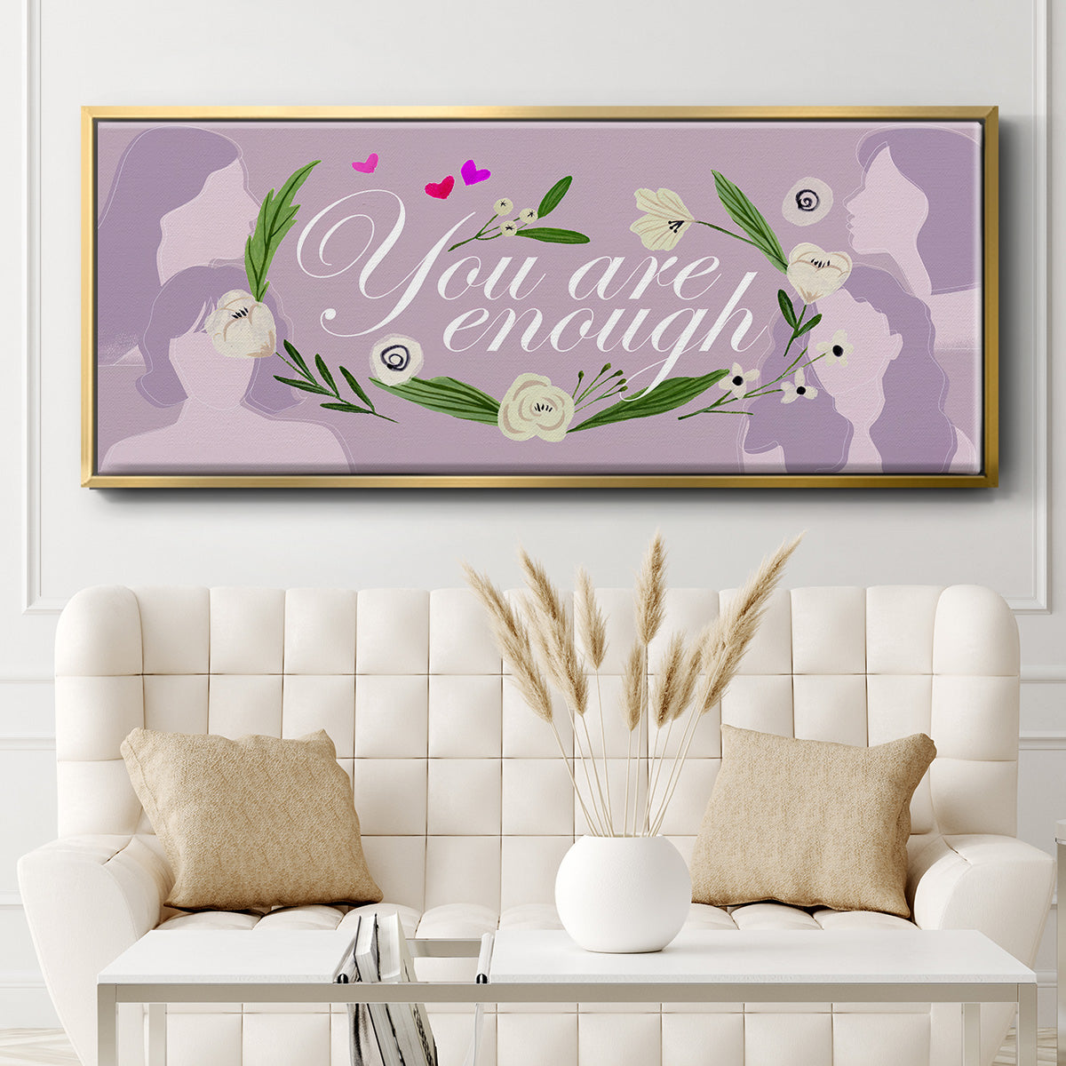 Happy Galentine's Day Collection D - Floater Framed Canvas Print