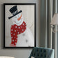 Festive Snowman I - Modern Framed Canvas Print