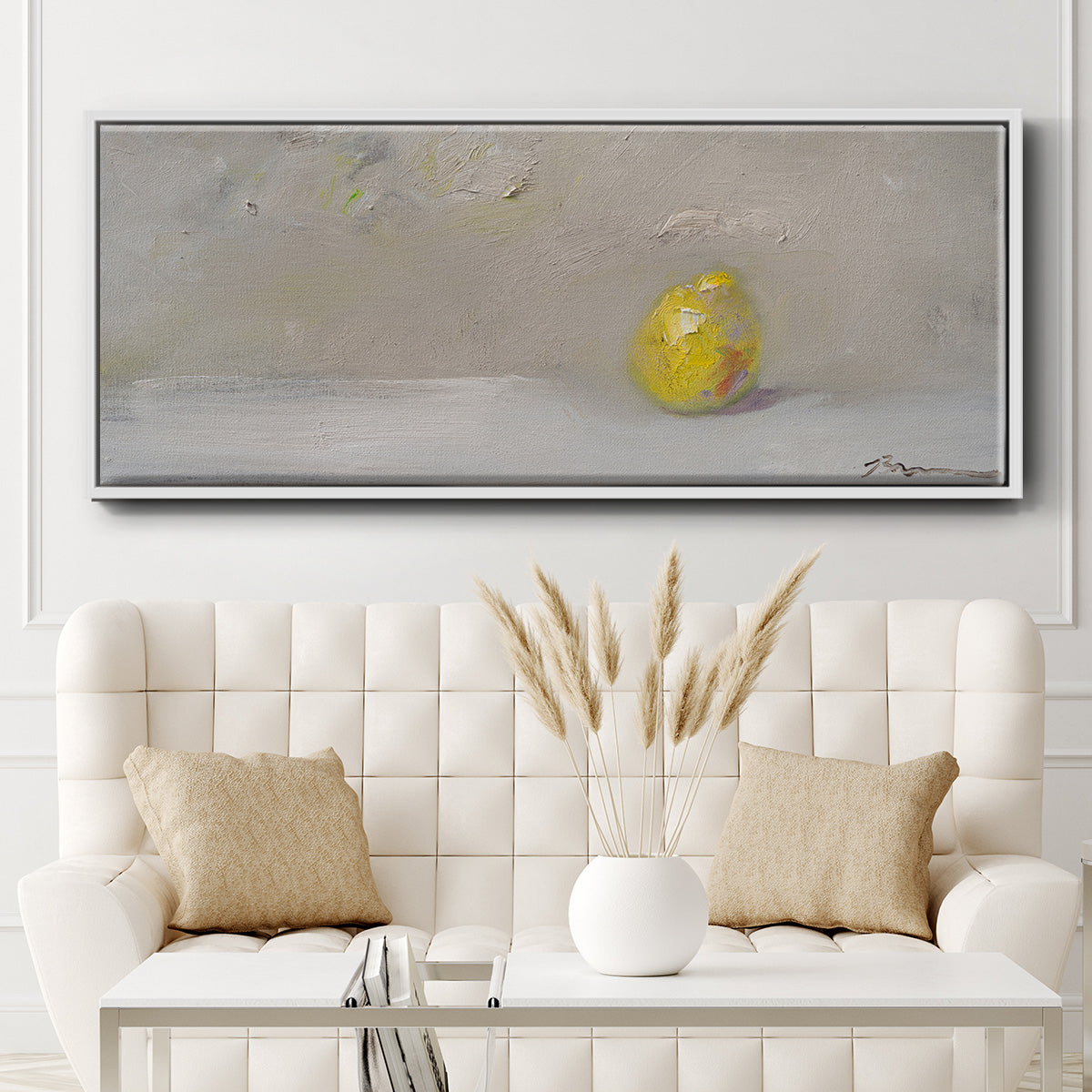 Lemon-Lime - Floater Framed Canvas Print