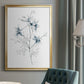 Indigo Sketch II - Modern Framed Canvas Print