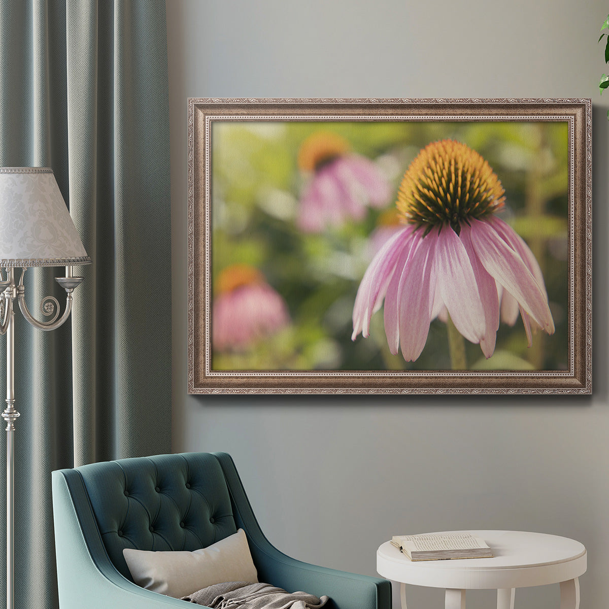 Echinacea Study I Premium Framed Canvas- Ready to Hang