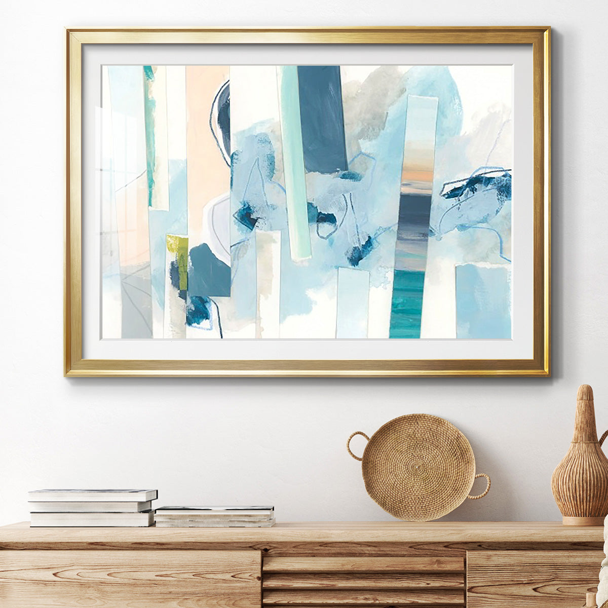 Liquid Strata II - Modern Framed Art Print