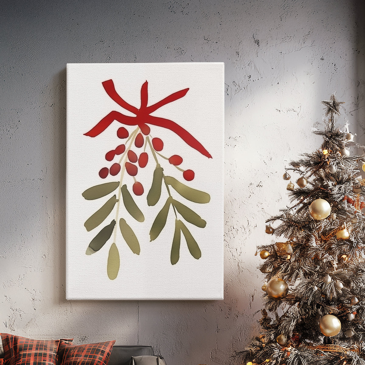 Dawn of Frostlit Hearth - Canvas Art Print