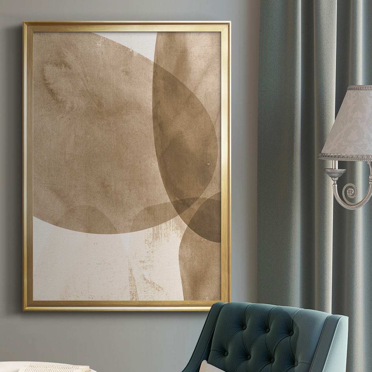 Neutral Object I - Modern Framed Canvas Print