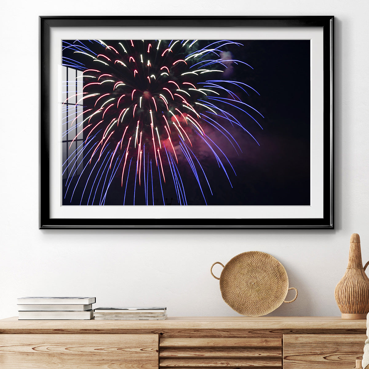 Sky Flower - Modern Framed Art Print