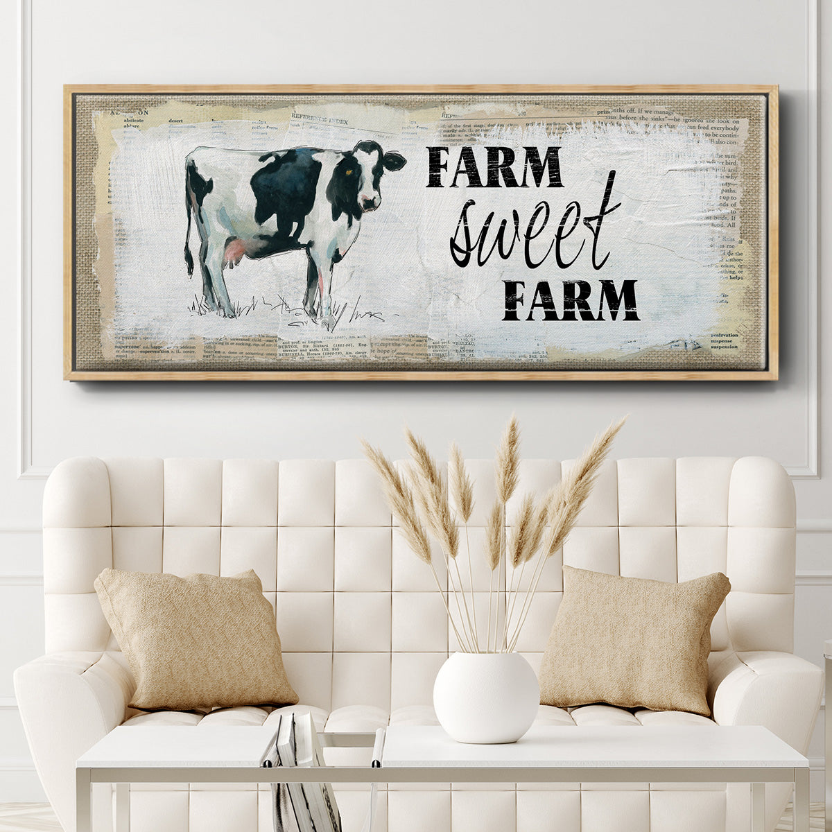 Farm Sweet Farm II - Floater Framed Canvas Print