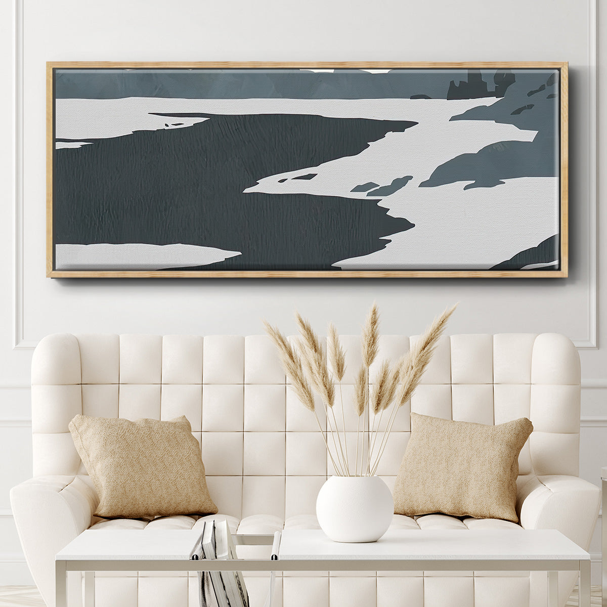 Cutter Island IV - Floater Framed Canvas Print