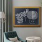 Foliage on Navy I Premium Framed Canvas- Ready to Hang