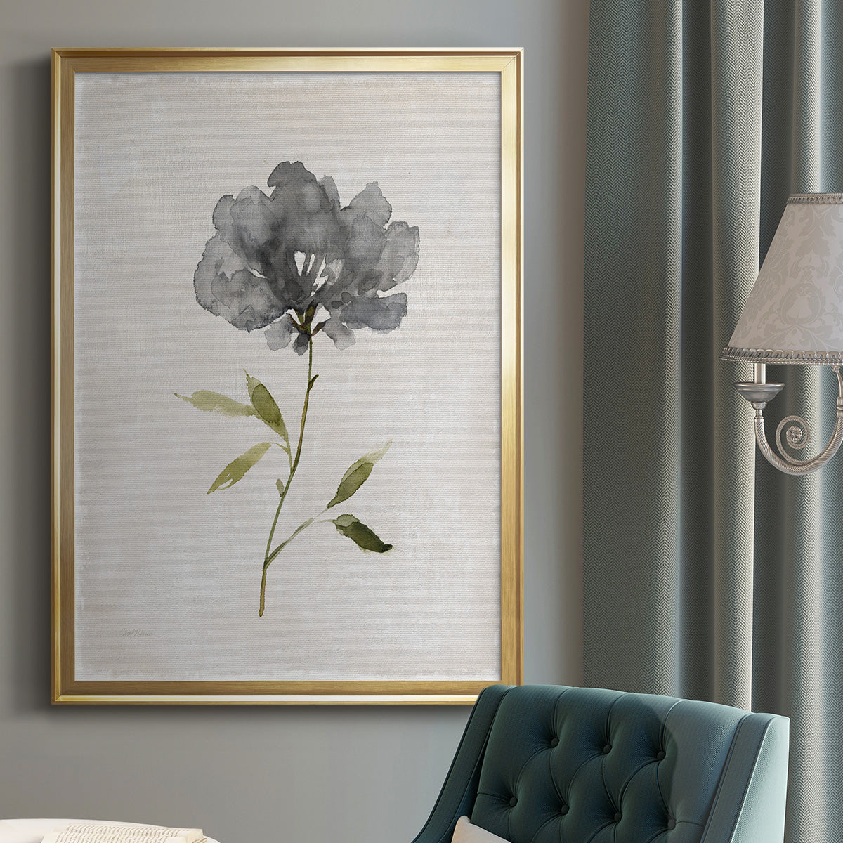 Botanical Beauty I - Modern Framed Canvas Print