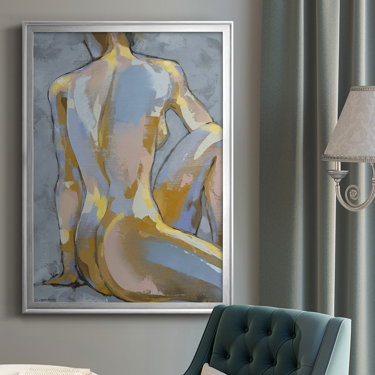 Grey Maiden II -  Framed Canvas Print