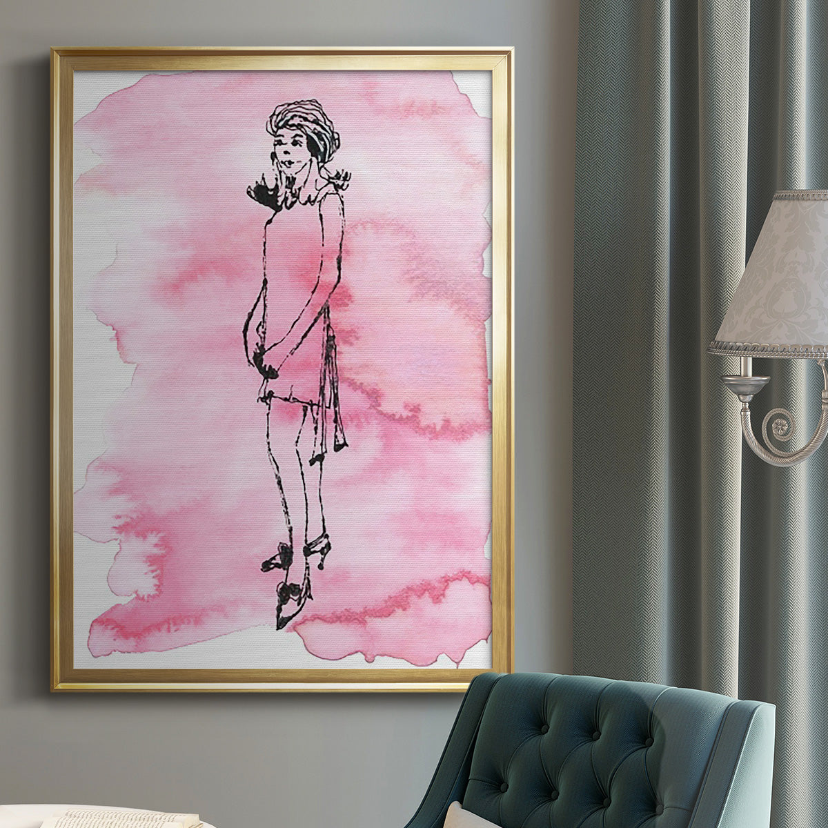 60's Fab II - Modern Framed Canvas Print