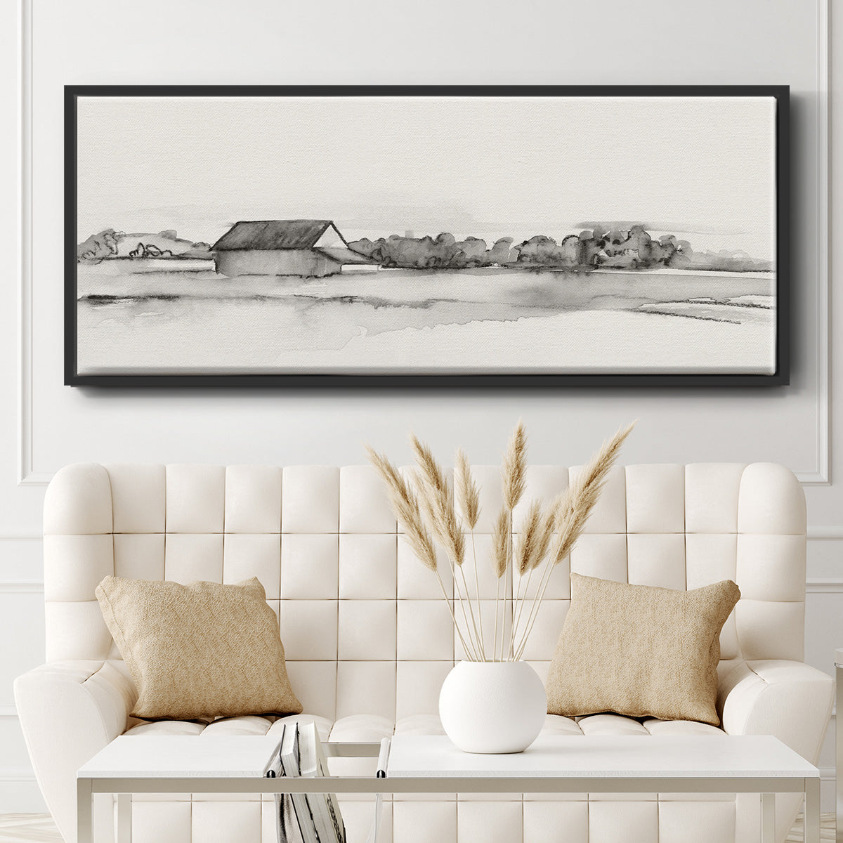 Wyeth Barn I - Floater Framed Canvas Print