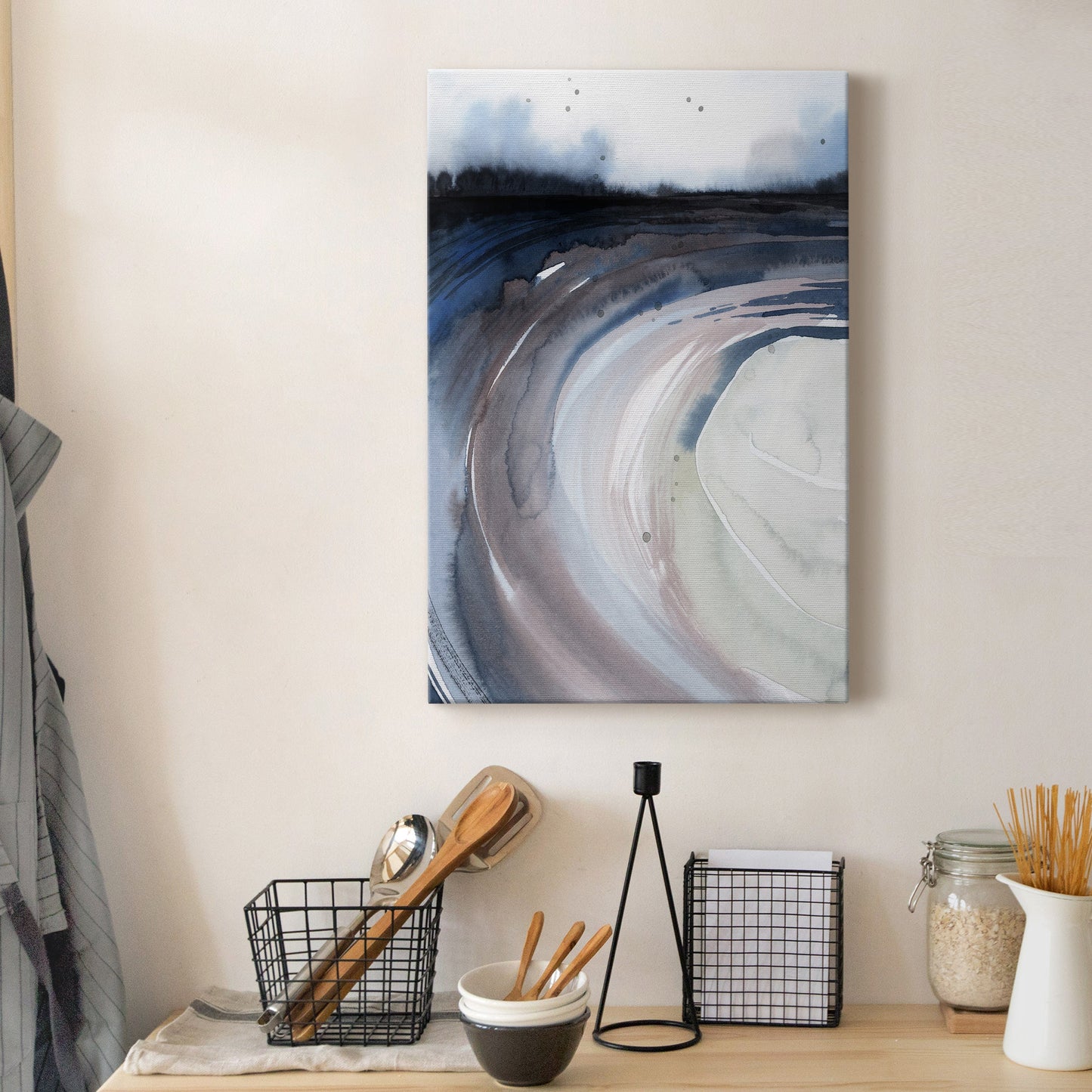 Geode Valley I Premium Gallery Wrapped Canvas - Ready to Hang