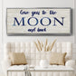 Moon and Back - Floater Framed Canvas Print