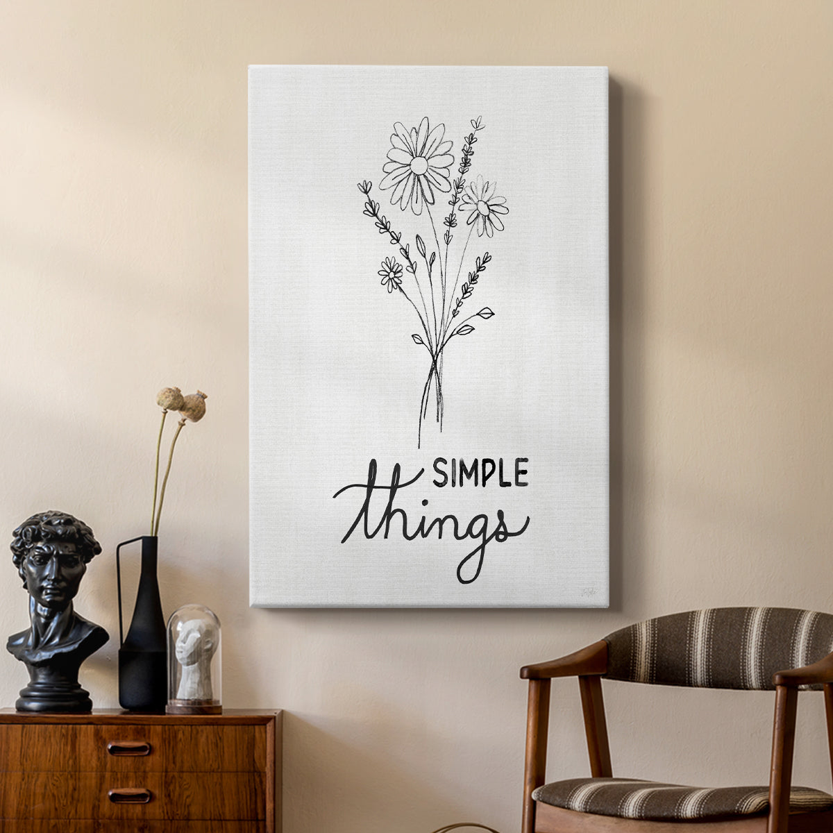 Simple Things Sketch - Canvas Art Print